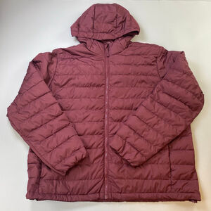 Old Navy Puffer Jacket Mens XXL Maroon Gorpcore Utility Granola Streetwear Coat